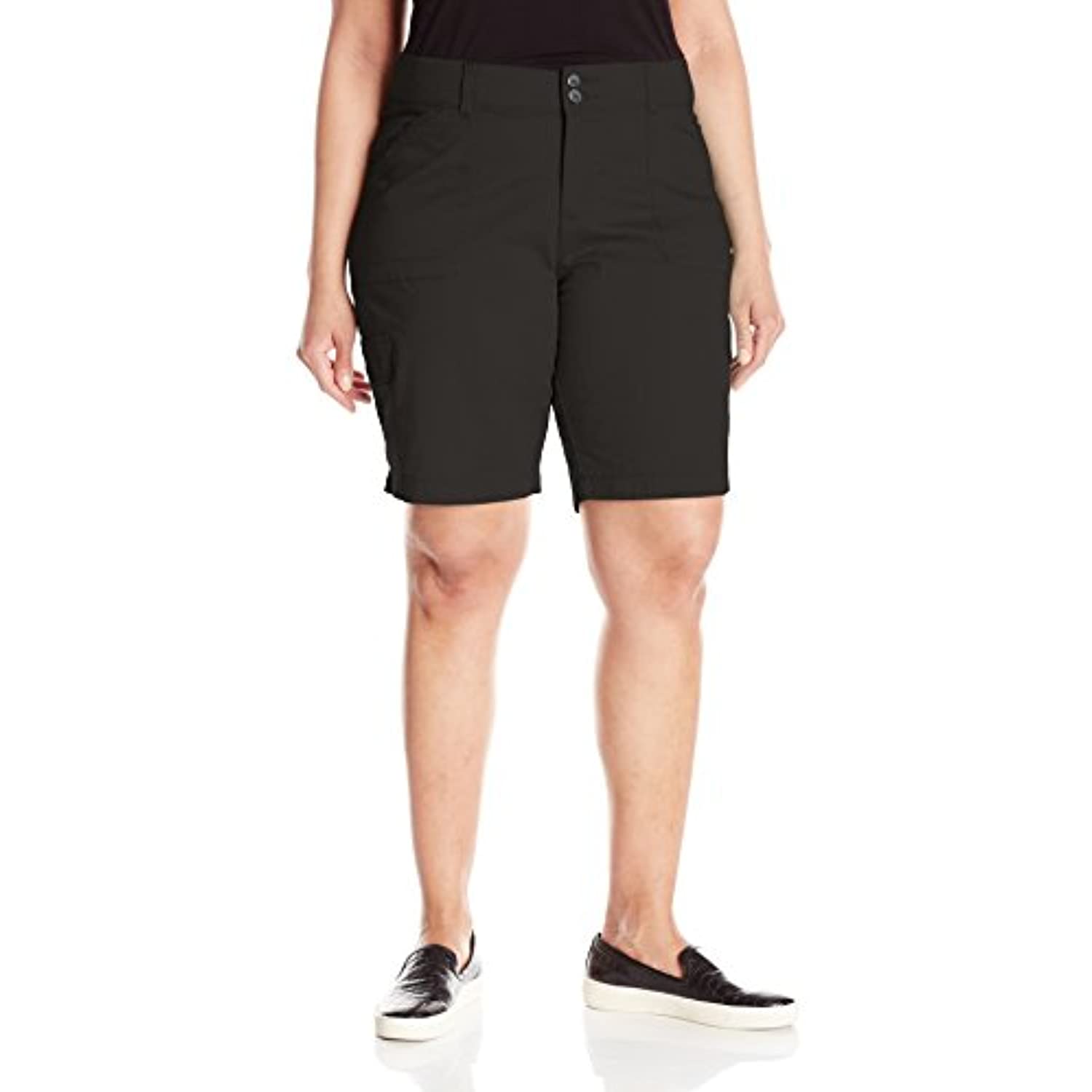 black plus size bermuda shorts