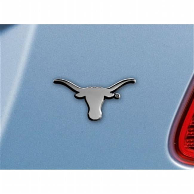 Black Texas UT Longhorns Metal Auto Emblem Longhorns 