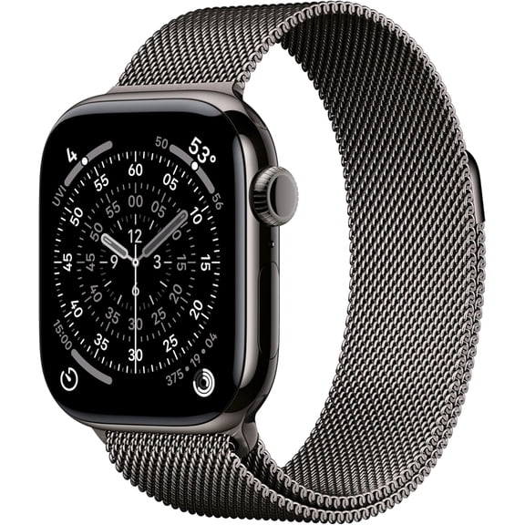 Restored Apple Watch Series 11 GPS Cellular 46mm Slate Titanium Case with Slate Milanese Loop - M/L (Refurbished)