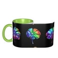 thumbnail image 4 of Leaf Glowing Coffee Mug Fun Custom Ceramic Mugs 11oz Green, 4 of 5