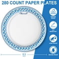 thumbnail image 2 of Platos de papel Clawsoff, 8.5 pulgadas, 280 unidades, a granel, 2 of 6