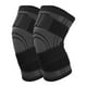 thumbnail image 1 of Compression Knee Brace, Easy To Wear Black Breathable Sports Knee Support Bandage Thin For Basketball ANGGREK EI2719, 1 of 8