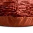 thumbnail image 2 of The HomeCentric Decorative Pillow Covers Rust Pack of 2, 18"x18" (45x45 cm) Velvet Striped, Textured & Patchwork Cushion Covers For Sofa, Geometric Modern Style - Centric Wrap, 2 of 3