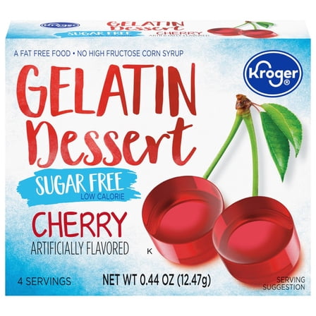 KR Sugar-Free Cherry Gelatin Dessert Mix