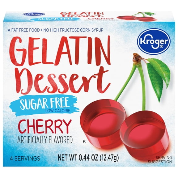 KR Sugar-Free Cherry Gelatin Dessert Mix