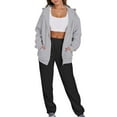 thumbnail image 5 of Kmdttou Up to 30% off! 2PCS Outfits Women's Sports Tracksuits Long Sleeve Pullover Hoodies Sweatshirt And Sweatpants Fall Winter Suit on Clearance!, 5 of 8