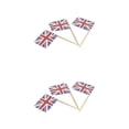 thumbnail image 1 of HLONK 2 Pieces Race Car Cake Topper England Flag Cupcake Toppers, 1 of 8