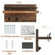 thumbnail image 5 of Llavero de pared OurWarm con 5 ganchos para llaves, color marrón, 5 of 7