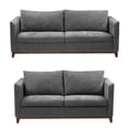 thumbnail image 1 of Sala 3-2 Oslo Trinity 2 piezas ( Sofá, Love Seat ) Gris Oscuro Para Sala, 1 of 8