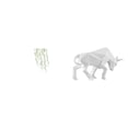 thumbnail image 1 of Adhesivo de pared,Vinilo decorativo de pared con enredaderas colgantes para dormitorio (DIY),Estatua de toro,Estatua de toro,figura decorativa para escritorio,Arte decorativo coleccionable para, 1 of 8