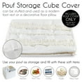 thumbnail image 2 of Sweet Jojo Designs Boho Fringe Ivory Unstuffed Ottoman Pouf Cover, 2 of 6
