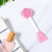 Pink Silicone Facial Cleansing Brush Exfoliating Blackhead Remover Skincare Tool