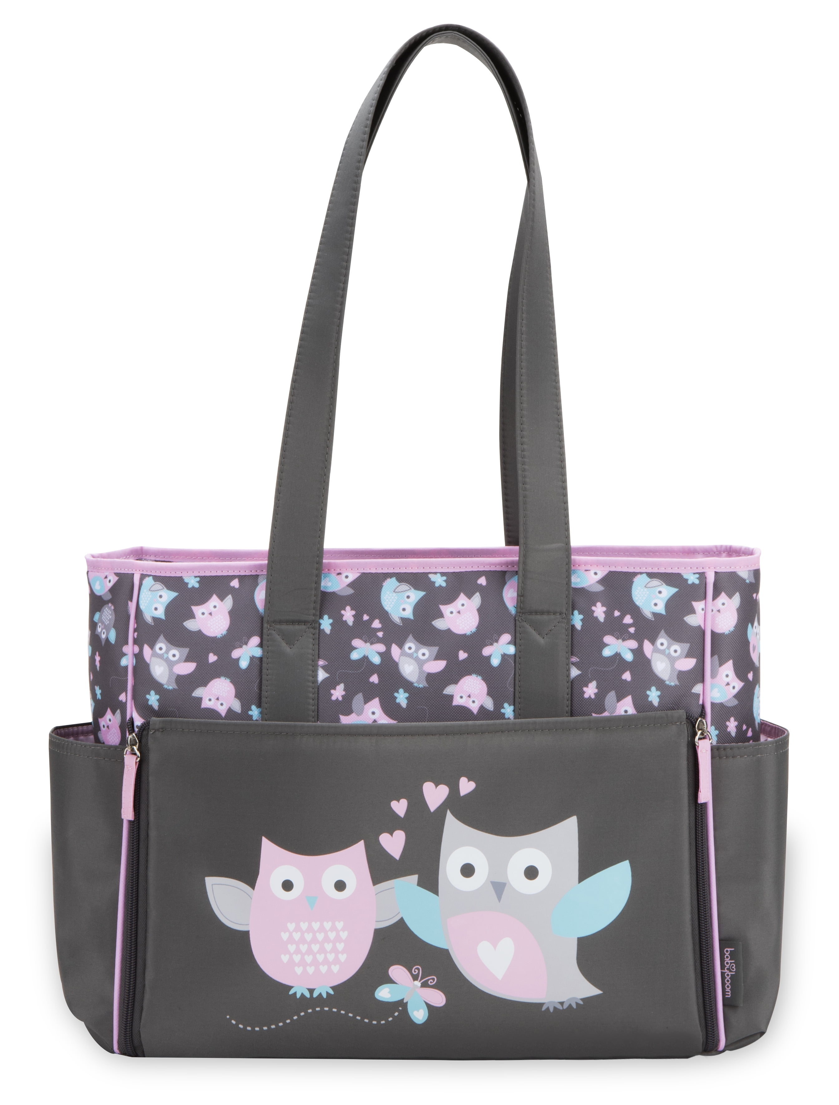 10 Pieces Diaper Bag Set Owl Pink Baby Girl Shower Newborn Tote Free Shipping 