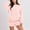 Pink, variant on hoksml Women's Two Piece Outfits Matching Sets Crew Neck Sweatshirt for Women Long Sleeve Solid Pullover Sweatshirts Tops and Shorts for Women Tracksuit Lounge Sets