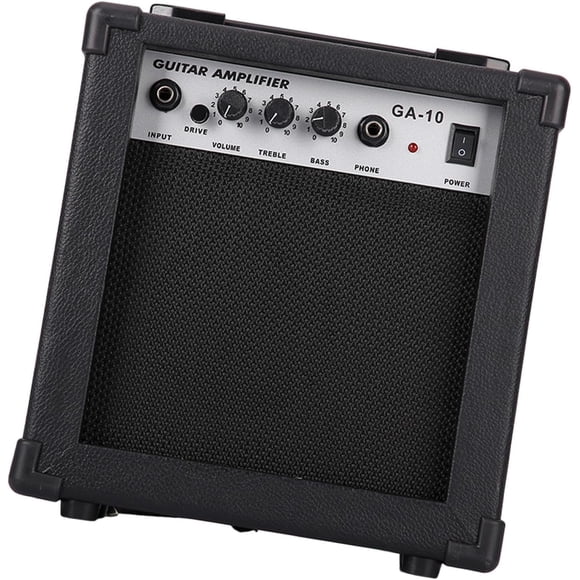 10W Portable Electric Guitar Amplifier - Compact 25x8x26cm Surround Design Speaker with Multi-Device Connectivity for Street Performances, Small Parties, Practice & Meetings - GA-10 Handheld Amp