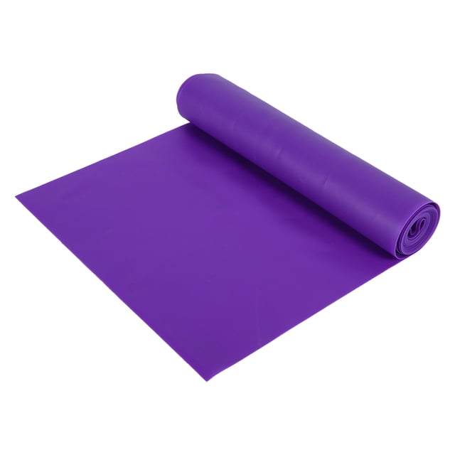 Banda elástica de goma para ejercicios de yoga y pilates de 1,5 m (púrpura)