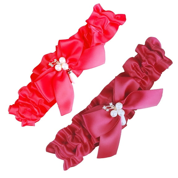 COSMOBETTY 1Pcs Red Bridal Garter with Elegant Style for Wedding and Party