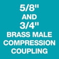thumbnail image 5 of Gilmour 311GARP PRO Premium Zinc and Brass Male Coupling, Fits All 5/8-Inch and 3/4-Inch Hose, 5 of 5