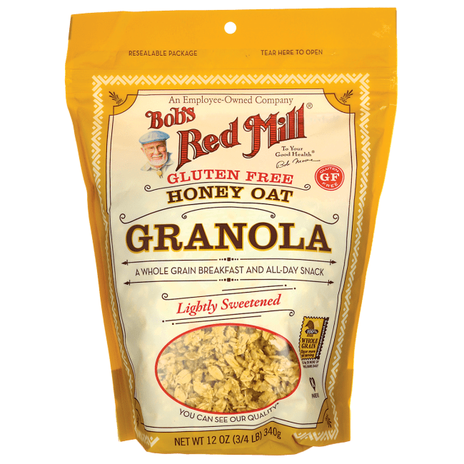 Bob's Red Mill Gluten Free Honey Oat Granola 12 oz Pkg