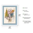 thumbnail image 2 of Bangkok Thailand - Temple of the Dawn - Vintage Airline Travel Poster by David Klein c.1950s - Fine Art Matte Paper Print (Unframed) 20x26in, 2 of 4