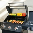 thumbnail image 5 of Monument Grills Mesa 3-Burner Black Propane Gas Grill with Clear View Lid and LED Controls, 5 of 23