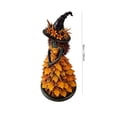 thumbnail image 6 of JWZZYD Enchanted Autumn Witch Figurine,Fall Witch Decor Halloween Tabletop Statue with Leaf Gown, 7.1" Witch Figurine, Seasonal Resin Witch Decoration for Mantel Shelf Home (Yellow), 6 of 6