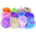 thumbnail image 1 of KAIYANG 12 bufandas cuadradas de colores degradados, bufandas de seda para hacer malabarismos, color aleatorio, 24 x 24 pulgadas, 1 of 5