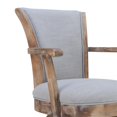 thumbnail image 4 of Tabouret Pivotant en Lin Ivoire Mastic Raleigh Arm 30", 4 of 7