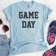 thumbnail image 2 of Game Day T-shirt, Unisex Women's Men's Shirt, Sports Fan Shirt, Football Baseball Shirt, Basketball Shirt, Heather Light Blue, X-Large, 2 of 6