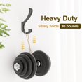 thumbnail image 3 of Juego de 6 ganchos para colgar en pared, resistentes, 13,6 kg, aluminio, 3 of 7