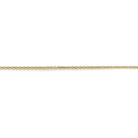 14kt Yellow Gold 1mm Cable Chain, 24