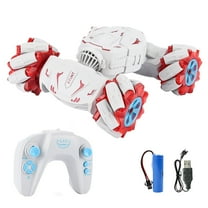 Gqtwoy Remote Control Stunt Car, 4WD Off-Road Car, Rechargeable 360° Rotation with Exhaust Spray, Ideal for Ages 4-18, Cool Gesture Control Racing Vehicle