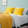 thumbnail image 5 of Flxxie Silky Satin Pillowcase Set of 2 Envelope Closure, Standard, 20" x 26", Yellow, 5 of 7