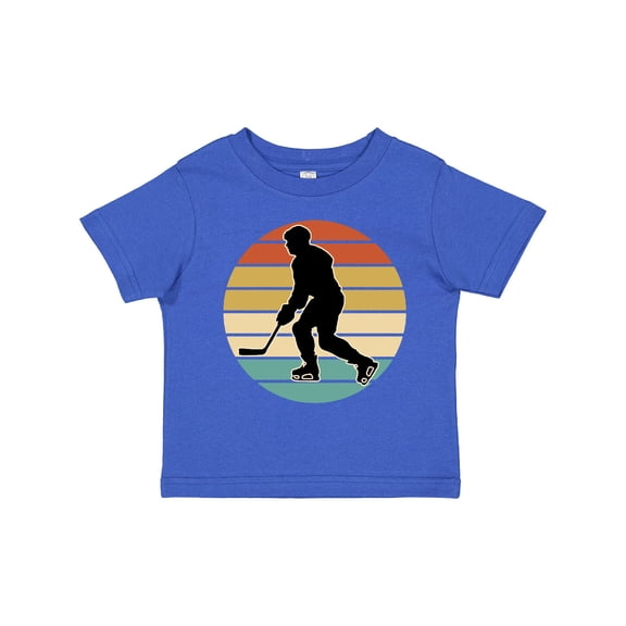 Inktastic Hockey Player Retro Sunset Boys or Girls Toddler T-Shirt