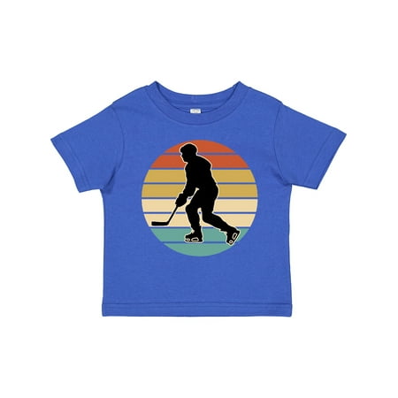 

Inktastic Hockey Player Retro Sunset Gift Toddler Boy or Toddler Girl T-Shirt