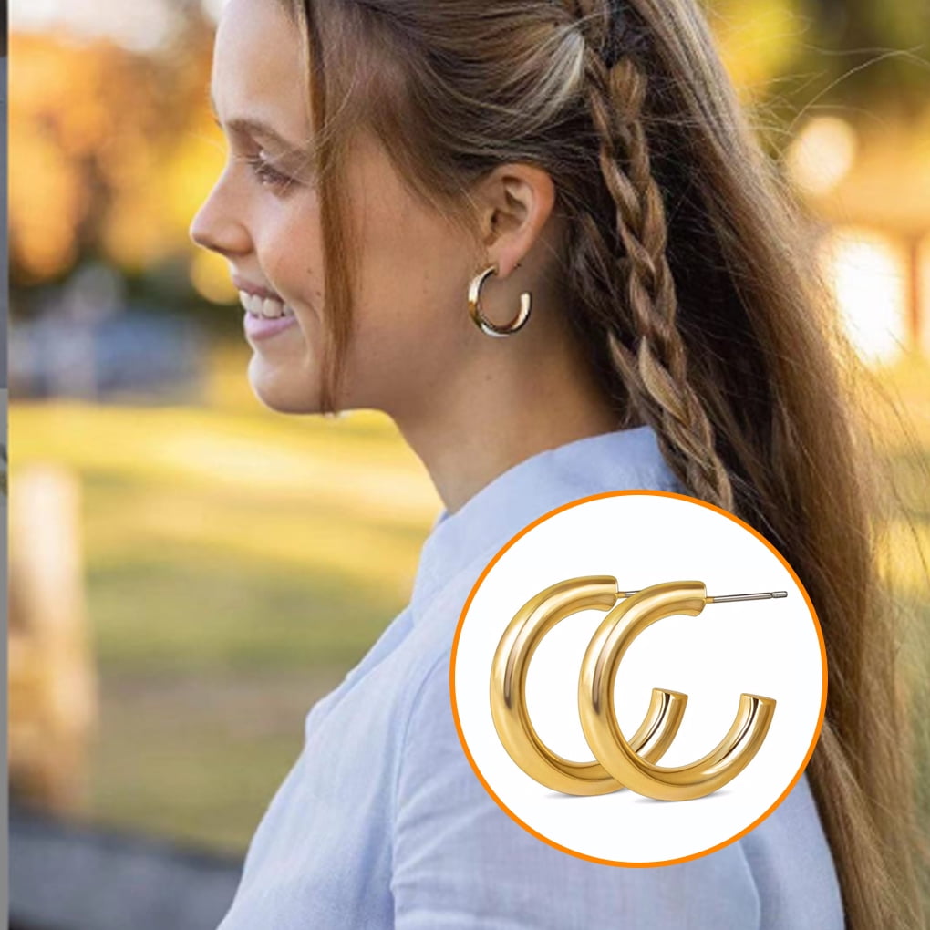 Women Earrings Decorations Simple Style Sturdy Ears Piercing