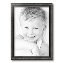 ArtToFrames 12" x 17" Antique Black Picture Frame, 12x17 inch Black Wood Poster Frame (WOM-5106)