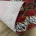 thumbnail image 5 of Ambesonne African Place Mats Set of 4, Wildlife Animal Skin, Standard Size, Brown and Red, 5 of 6