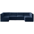 thumbnail image 1 of Meridian Furniture Quincy Navy Velvet Modular Sectional, 1 of 13