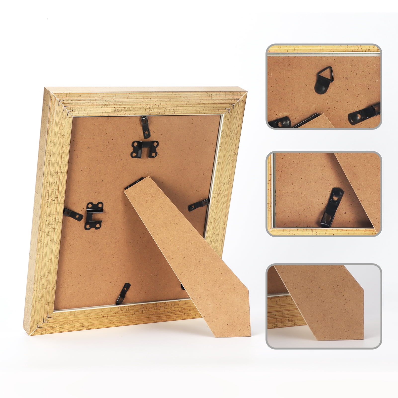 8x10 Picture Frames Set of 2, Chic Style Gold Photo Frame for Wall or Tabletop
