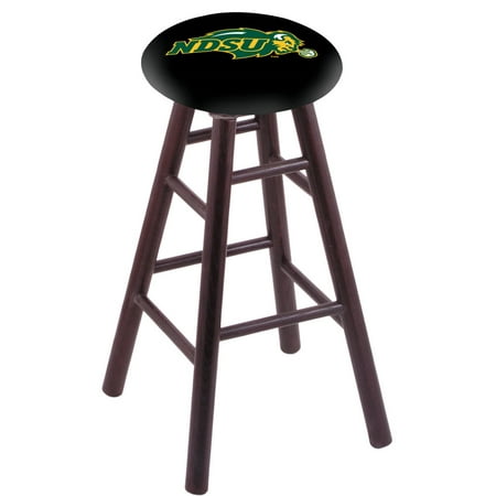 Dakota Cherry - Oak Bar Stool in Dark Cherry Finish with North Dakota State Seat by the Holland Bar Stool Co.