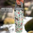 thumbnail image 3 of 30 oz Horse Tumbler with Handle and Flip Straw, Vacuum Insulated Water Bottle Stainless Steel, Leak Proof Travel Coffee Mug Gifts for Horse Lover, Cute Floral Cup for Home Office Car Outdoors Sports, 3 of 6