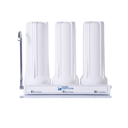 Premier Triple Counter Top Water Fluoride Multi Stage Filters Made in