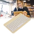 thumbnail image 3 of IOS Tablet Keyboard, Stable Connection Long Battery Life Small Portable Lock Screen Function Wide Compatibility PC Keyboard  for Tablet for PC Yellow,Blue,Pink,Green,Cyan, 3 of 7