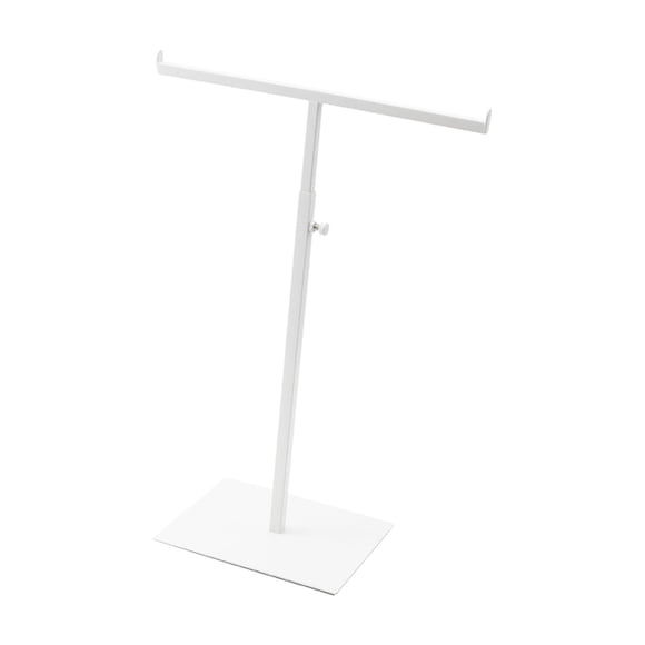 Soporte de exhibición para monedero de acero inoxidable con altura ajustable, práctico soporte de exhibición para bolso y bufanda, para tienda en casa