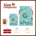 thumbnail image 3 of Naloa Travelling on Airplane Drawstring Christmas Bags, 3D Xmas Gift Bags, Christmas Wrapping Bags, Xmas Goodie Bags, Treat Pouch Bags, Party Favor Bags-Medium, 3 of 9