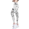 thumbnail image 2 of Ckdifva Stick Figure Snowman Yoga Pants with Pockets for Women Workout Athletic Yoga Leggings, 2 of 7