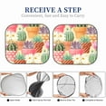 thumbnail image 6 of Haiem High Detail Succulent And Cactus Car Windshield Sun Shade (2 Pieces) Foldable Windshield Sun Shade Car Accessories for Truck SUV Pickup-Small, 6 of 7
