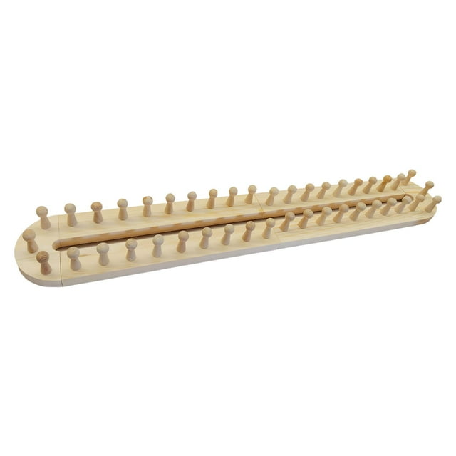 Telar de mantas para tejer a mano con hilo grueso, telar de madera maciza para hacer mantas DIY 4 secciones