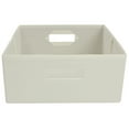 Better Homes & Gardens HalfSize Fabric Storage Bin, Ivory